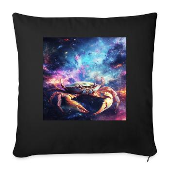 Krabbe - Sofakissenbezug 45 x 45 cm - Schwarz - Vorne