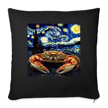 Krabbe - Sofakissenbezug 45 x 45 cm - Schwarz - Vorne