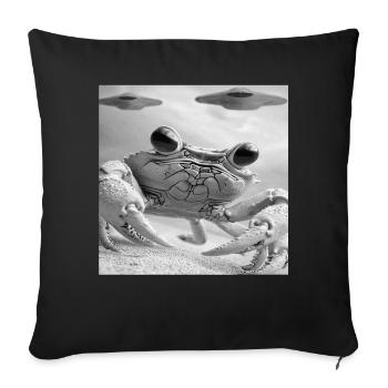 Krabbe - Sofakissenbezug 45 x 45 cm - Schwarz - Vorne
