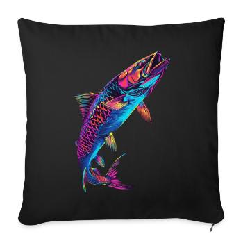 Tarpon - Sofakissenbezug 45 x 45 cm - Schwarz - Vorne
