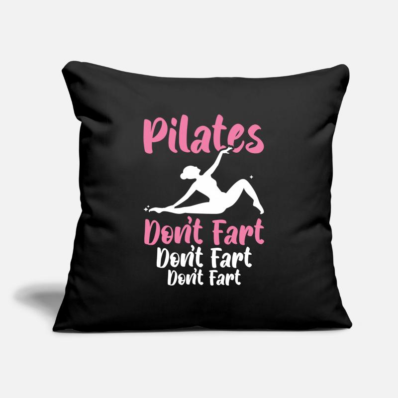 Pilates Don’t Fet Professeur de Pilates Exercice de yoga Housse de coussin décorative 45 x 45 cm