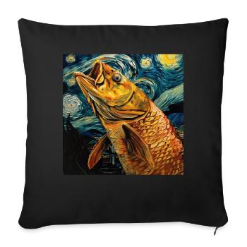 Tarpon - Sofakissenbezug 45 x 45 cm - Schwarz - Vorne