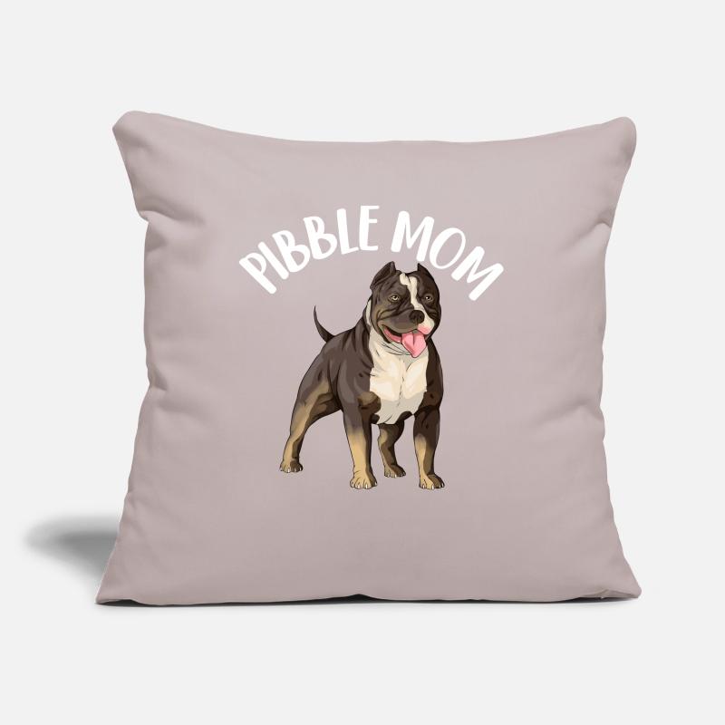 Pibble Mom Pitbull Maman Chien Housse de coussin décorative 45 x 45 cm