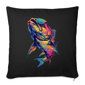 Tarpon - Sofakissenbezug 45 x 45 cm - Schwarz - Vorne