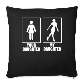 Skating Skater Figure Skating Your - Sofa pillowcase 17,3'' x 17,3'' (45 x 45 cm) - black - Front