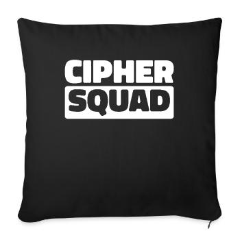 Database Architect Kader - Sofa pillowcase 17,3'' x 17,3'' (45 x 45 cm) - black - Front