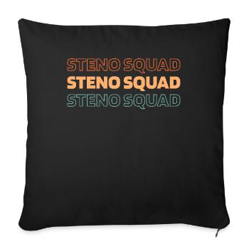 Choreographer Kader - Sofa pillowcase 17,3'' x 17,3'' (45 x 45 cm) - black - Front
