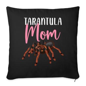 Tarantula Mom Spiders - Sofa pillowcase 17,3'' x 17,3'' (45 x 45 cm) - black - Front