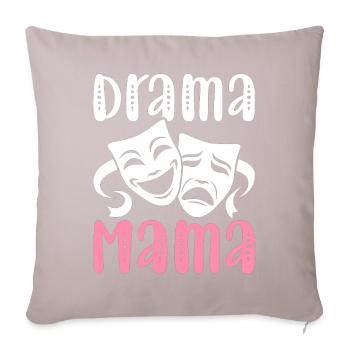 Drame Maman Artiste de théâtre Théâtre - Housse de coussin décorative 45 x 45 cm - taupe clair - Devant