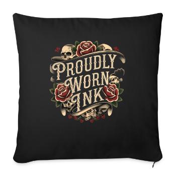 Tattoo Studio Tattoo Artist Tattoo Ideas - Sofa pillowcase 17,3'' x 17,3'' (45 x 45 cm) - black - Front