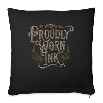 Tattoo Studio Tattoo Artist Tattoo Ideas - Sofa pillowcase 17,3'' x 17,3'' (45 x 45 cm) - black - Front