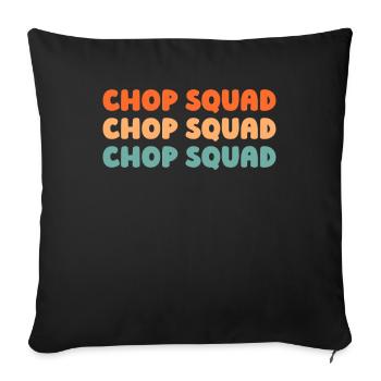 Climate researcher Kader - Sofa pillowcase 17,3'' x 17,3'' (45 x 45 cm) - black - Front