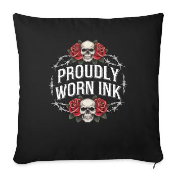 Tattoo Studio Tattoo Artist Tattoo Ideas - Sofa pillowcase 17,3'' x 17,3'' (45 x 45 cm) - black - Front