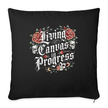 Tattoo Studio Tattoo Artist Tattoo Ideen - Sofakissenbezug 45 x 45 cm - Schwarz - Vorne