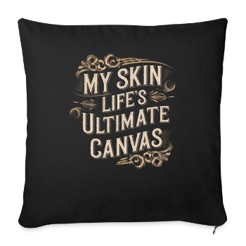 Tattoo Studio Tattoo Artist Tattoo Ideen - Sofakissenbezug 45 x 45 cm - Schwarz - Vorne