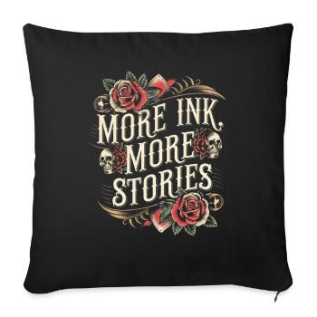 Tattoo Studio Tattoo Artist Tattoo Ideas - Sofa pillowcase 17,3'' x 17,3'' (45 x 45 cm) - black - Front