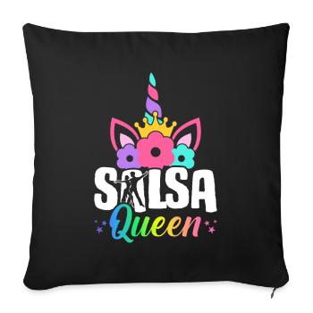 Salsa Queen Salsa Dancer Salsa Dance Illustration - Sofa pillowcase 17,3'' x 17,3'' (45 x 45 cm) - black - Front