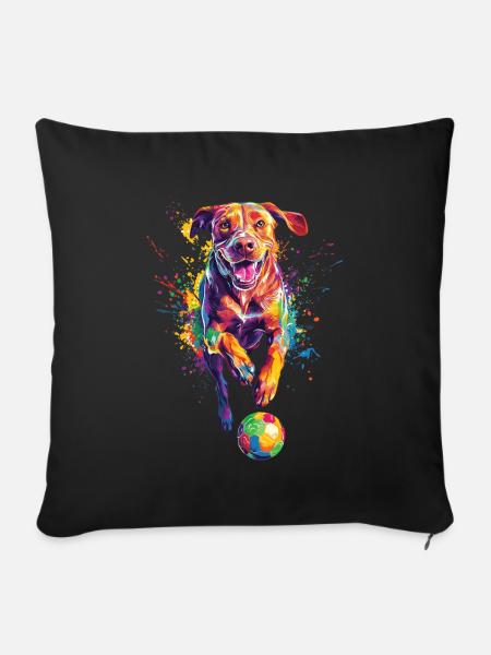 Rhodesian Ridgeback - Sofakissenbezug 45 x 45 cm - Schwarz