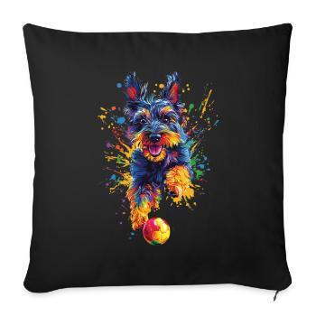 Scottish Terrier - Sofakissenbezug 45 x 45 cm - Schwarz - Vorne