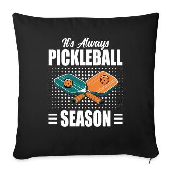 Pickleball Bat Pickleball Player Gift - Sofa pillowcase 17,3'' x 17,3'' (45 x 45 cm) - black - Front