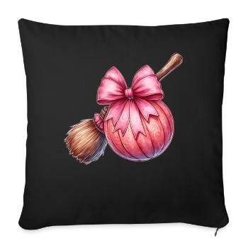 Coquette Bow Ballon Joueur Broomballer - Housse de coussin décorative 45 x 45 cm - noir - Devant