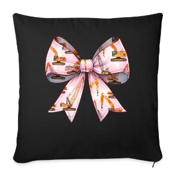Coquette Arch Grutier Opérateur de grue - Housse de coussin décorative 45 x 45 cm - noir - Devant