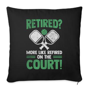 Grandpa Pickleball Player Retirement Retirement Paddleball - Sofa pillowcase 17,3'' x 17,3'' (45 x 45 cm) - black - Front