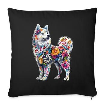 Samojede - Sofakissenbezug 45 x 45 cm - Schwarz - Vorne