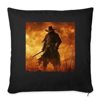 Cowboy - Sofakissenbezug 45 x 45 cm - Schwarz - Vorne