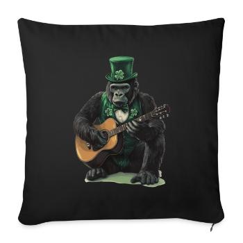 Gorilla - Sofakissenbezug 45 x 45 cm - Schwarz - Vorne