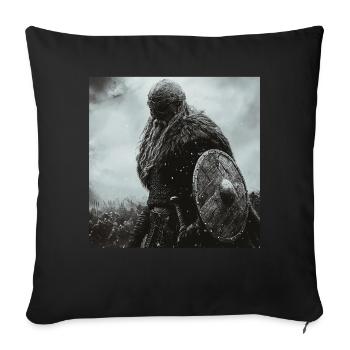 Wikinger - Sofakissenbezug 45 x 45 cm - Schwarz - Vorne