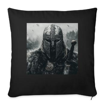 Wikinger - Sofakissenbezug 45 x 45 cm - Schwarz - Vorne