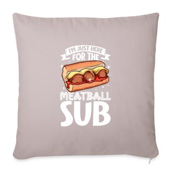Nur hier für das Meatball Sub - Sofakissenbezug 45 x 45 cm - helles Taupe - Vorne