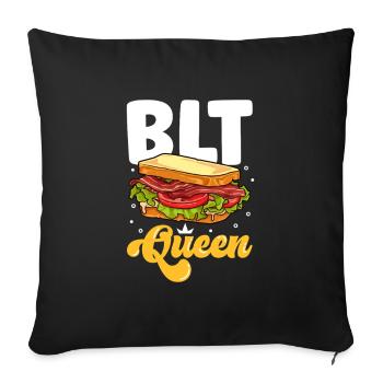 BLT Queen - Sofakissenbezug 45 x 45 cm - Schwarz - Vorne