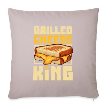 Grilled Cheese Sandwich King - Sofakissenbezug 45 x 45 cm - helles Taupe - Vorne