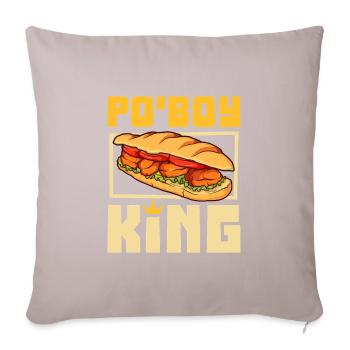 Po' Boy King - Sofakissenbezug 45 x 45 cm - helles Taupe - Vorne