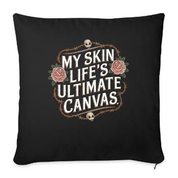Tattoo Studio Tattoo Artist Tattoo Ideen - Sofakissenbezug 45 x 45 cm - Schwarz - Vorne