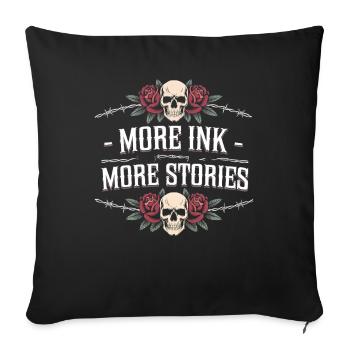 Tattoo Studio Tattoo Artist Tattoo Ideas - Sofa pillowcase 17,3'' x 17,3'' (45 x 45 cm) - black - Front