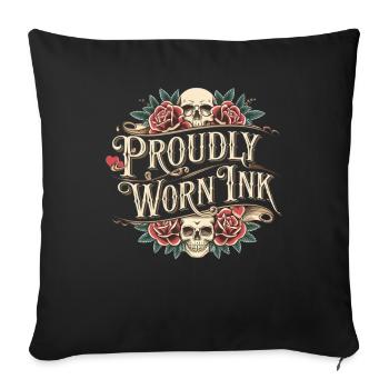 Tattoo Studio Tattoo Artist Tattoo Ideas - Sofa pillowcase 17,3'' x 17,3'' (45 x 45 cm) - black - Front