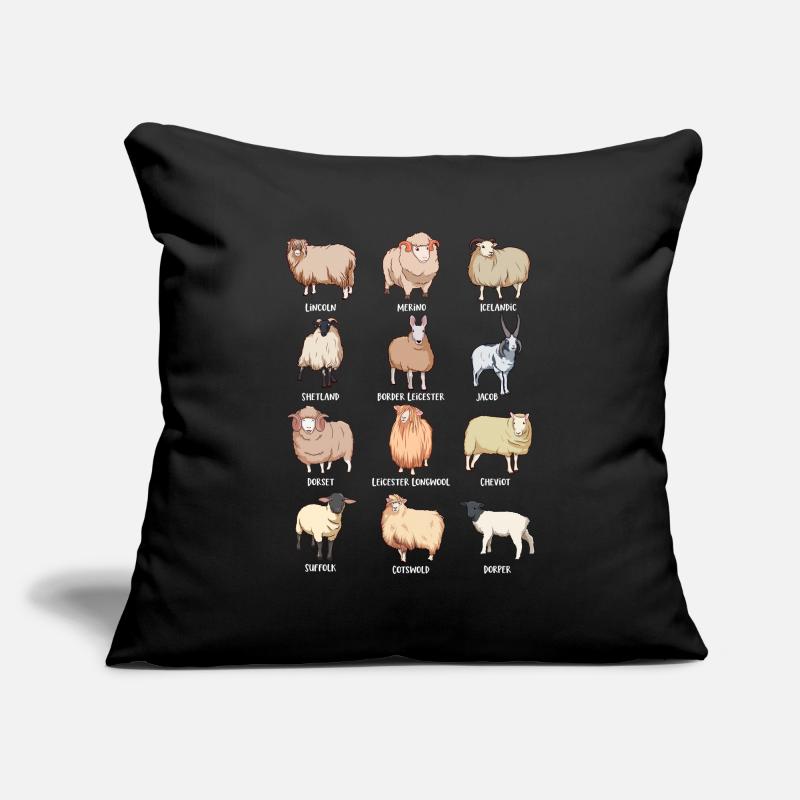 Assorted Kawaii Sheep Sofa pillowcase 17,3'' x 17,3'' (45 x 45 cm)