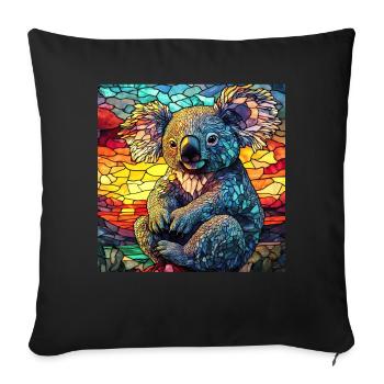 Koala - Sofakissenbezug 45 x 45 cm - Schwarz - Vorne