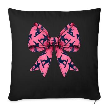 Coquette Bogen Snowboarding Mütter Tag Snowboarder - Sofakissenbezug 45 x 45 cm - Schwarz - Vorne