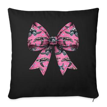 Coquette Bogen Schildkröte Meeresschildkröte - Sofakissenbezug 45 x 45 cm - Schwarz - Vorne