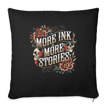 Tattoo Studio Tattoo Artist Tattoo Ideas - Sofa pillowcase 17,3'' x 17,3'' (45 x 45 cm) - black - Front