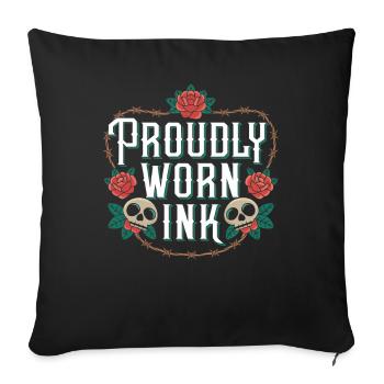 Tattoo Studio Tattoo Artist Tattoo Ideas - Sofa pillowcase 17,3'' x 17,3'' (45 x 45 cm) - black - Front