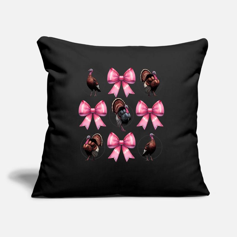 Coquette Bogen Truthahnjagd Jäger Rosa Sofakissenbezug 45 x 45 cm