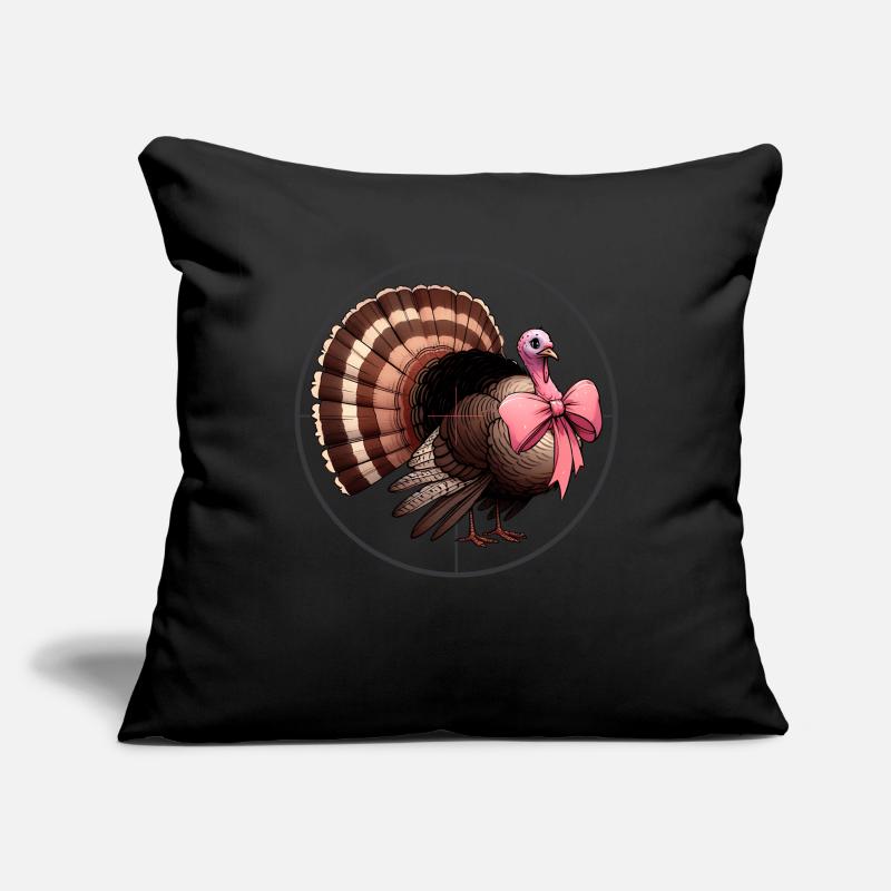 Coquette Bogen Truthahnjagd Jäger Rosa Sofakissenbezug 45 x 45 cm