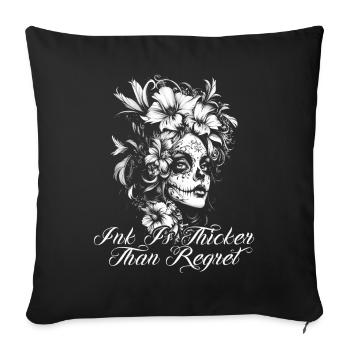 Tattoo Studio Tattoo Artist Tattoo Ideas - Sofa pillowcase 17,3'' x 17,3'' (45 x 45 cm) - black - Front