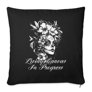 Tattoo Studio Tattoo Artist Tattoo Ideen - Sofakissenbezug 45 x 45 cm - Schwarz - Vorne
