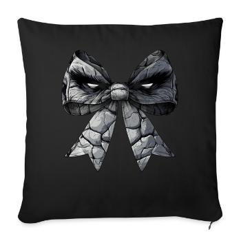 Coquettish Bow Golem Jewish Folklore Jew Mom - Sofa pillowcase 17,3'' x 17,3'' (45 x 45 cm) - black - Front